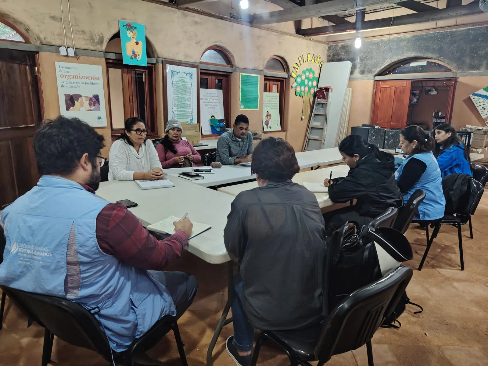 Reunión del Comité Municipal de Bienes Públicos y Comunes de Tocoa con agencias de la ONU.
