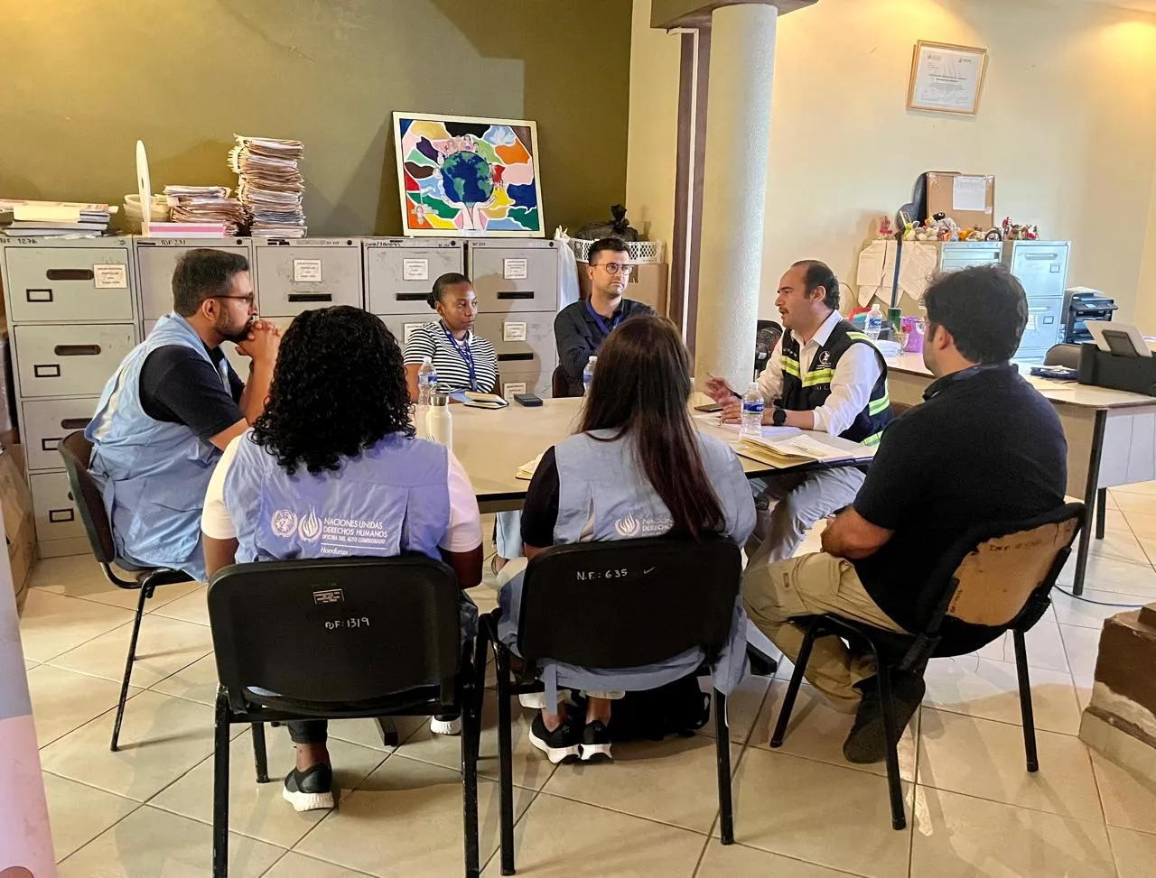 Reunión con el Comisionado de Derechos Humanos en La Ceiba
